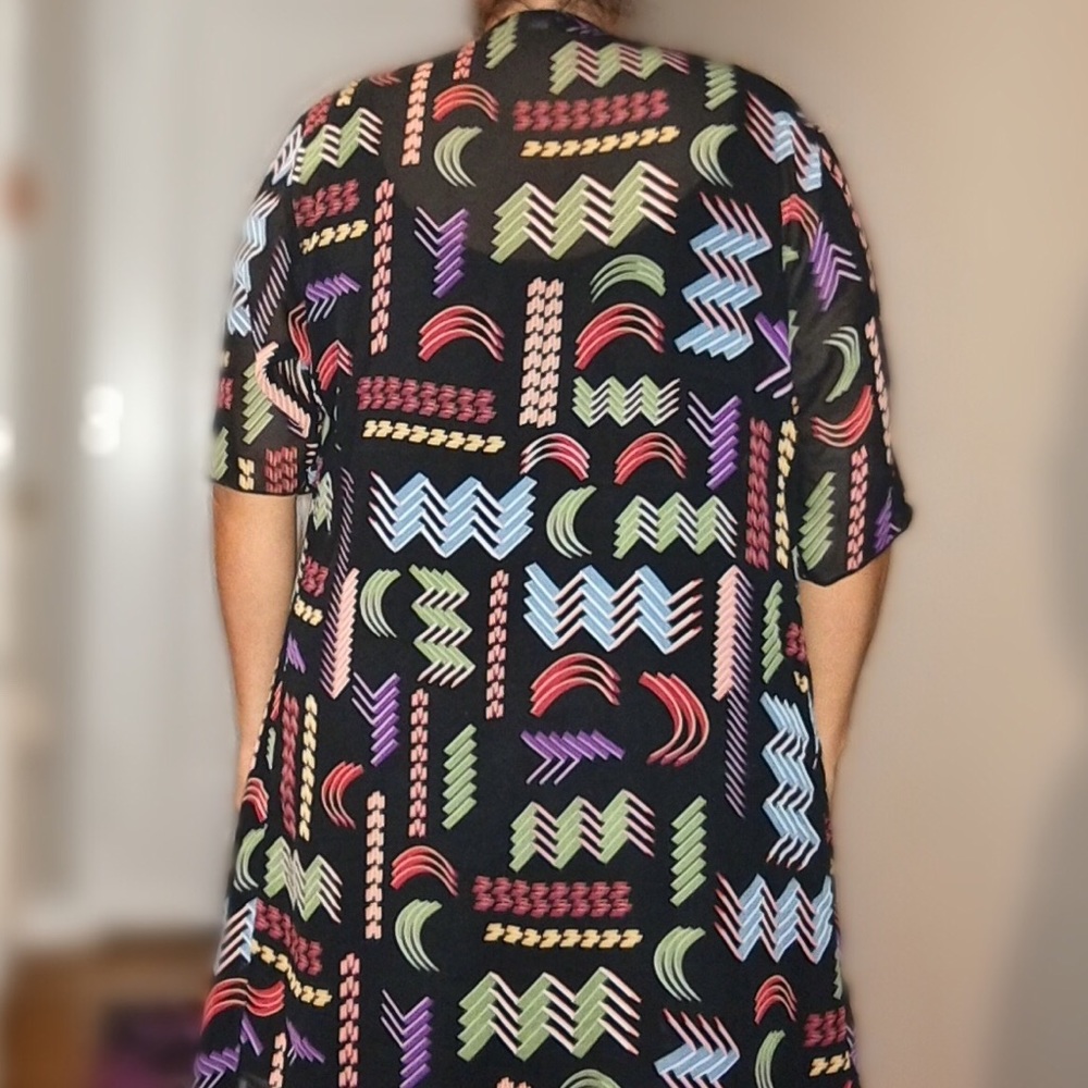 Black Multi Color Print Shirley - image 3